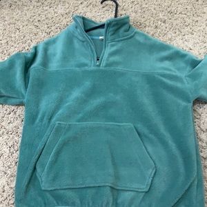 Cropped fuzzy sweater